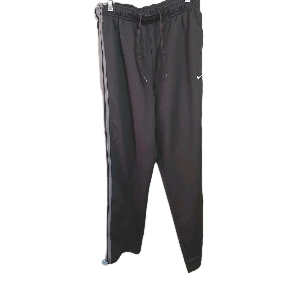 Nike Dri-FIT Mens Large Gray Joggers Athletic Running Training Pants Swoosh L
